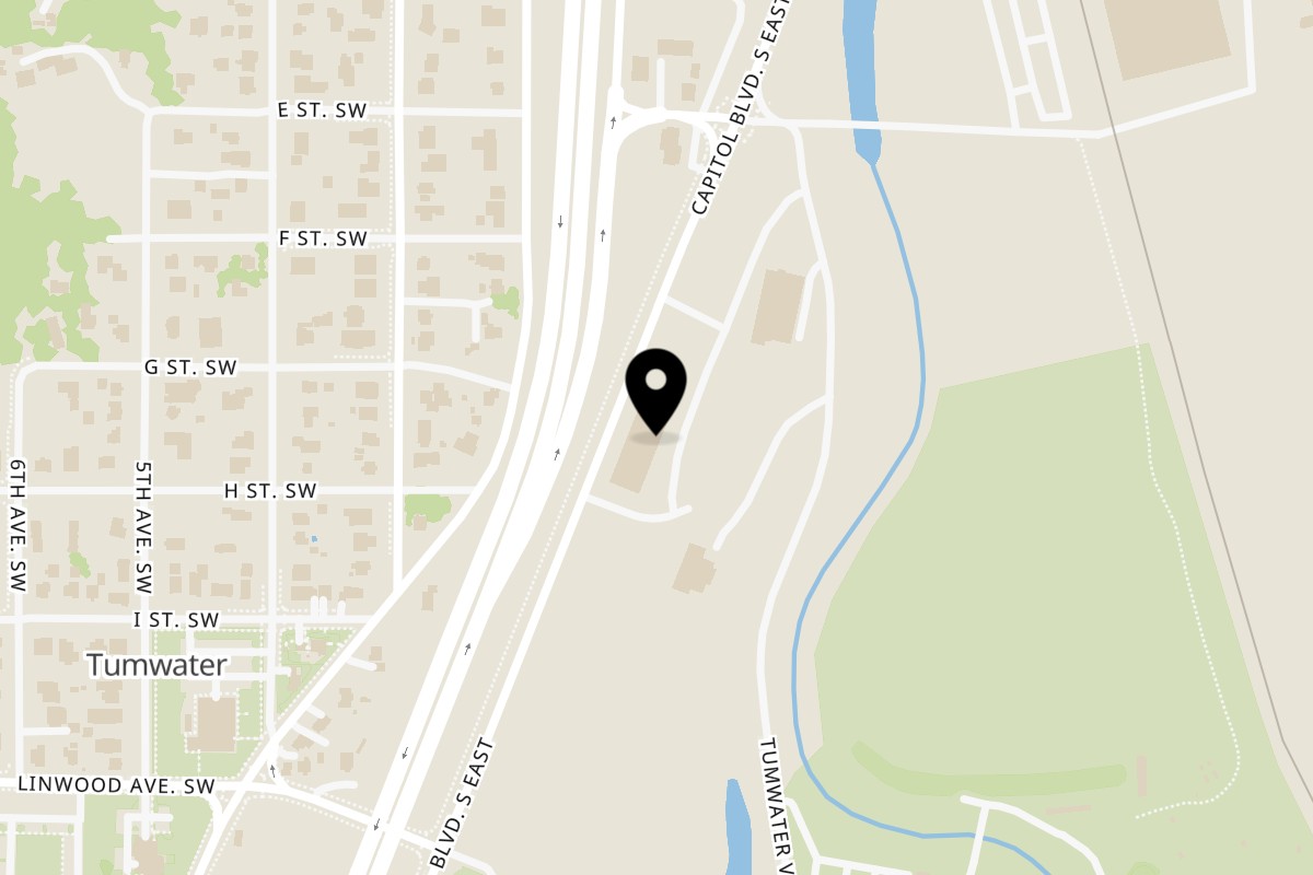 Map showing the location of Nana Pattaya Thai Express Tumwater on 4242 Capitol Blvd SE in Tumwater